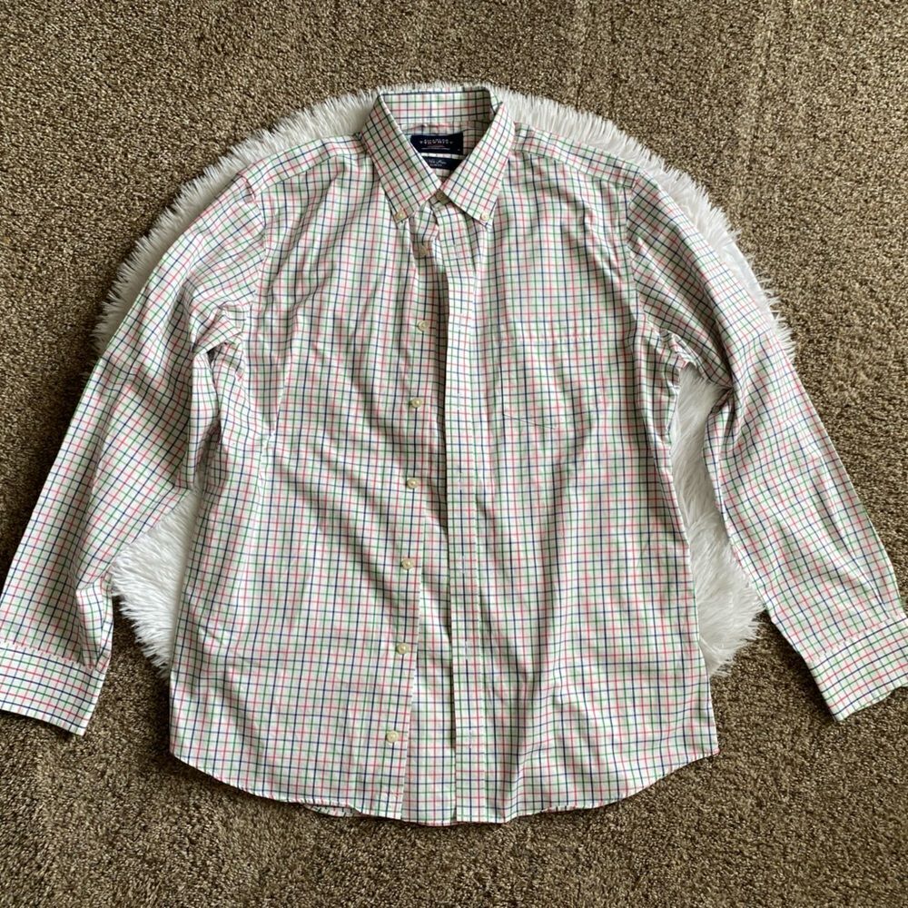 Charles Tyrwhitt Slim‎ Fit Button Down Dress Shirt Mens Size Medium Multicolor
